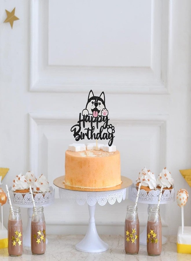 Confetti! Happy Birthday Husky Cake Topper and Animal/Pet Puppy Theme Party Supplies for a Furry Fun Time - Image 5